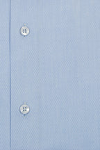 Blue Cutaway Collar Shirt with white Diamond Speckle Pattern