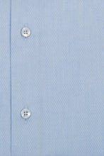 Blue Cutaway Collar Shirt with white Diamond Speckle Pattern