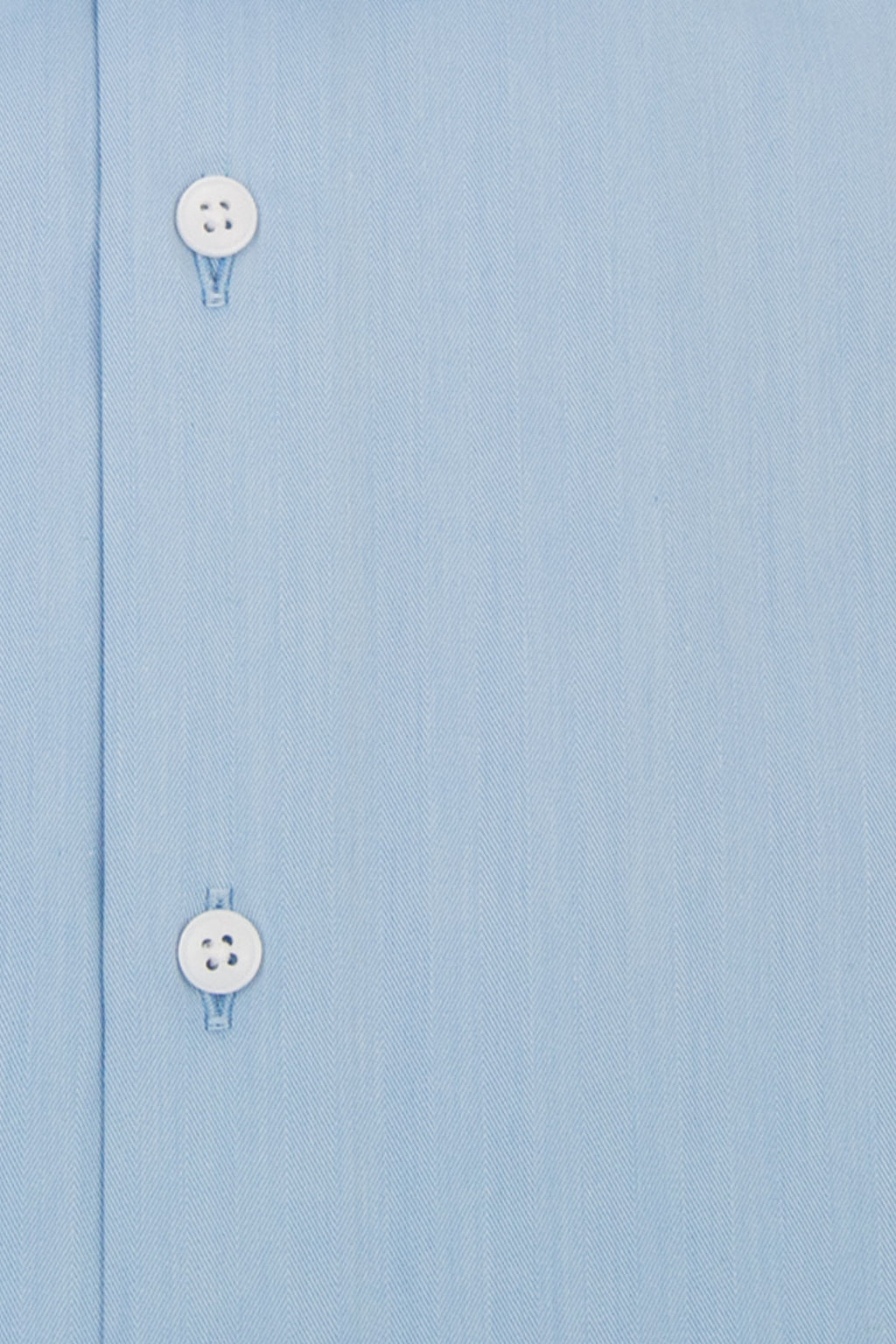 Blue Forward Point Collar Shirt with White Collar Close