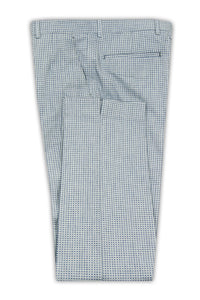 Sky Blue Trouser with Navy Blue Pattern