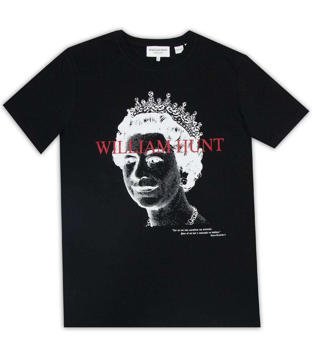Her Majesty Black William Hunt T-shirt