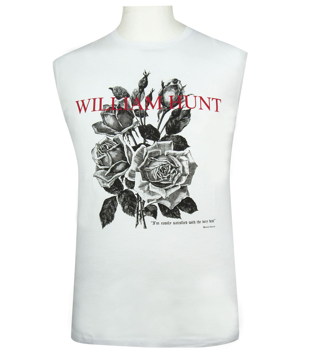 White William Hunt Floral T-shirt – William Hunt Savile Row