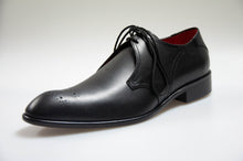 Black Barclay Shoe with Pattern Front